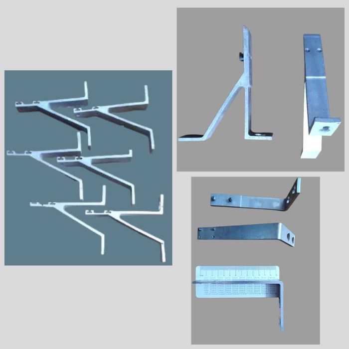 Пара шт. Алюмінієві кронштейни для гардин (кріплення сонячних панелей)