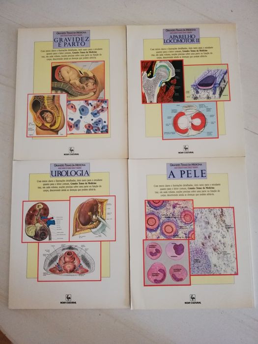 4 livros "Grandes Temas da Medicina"