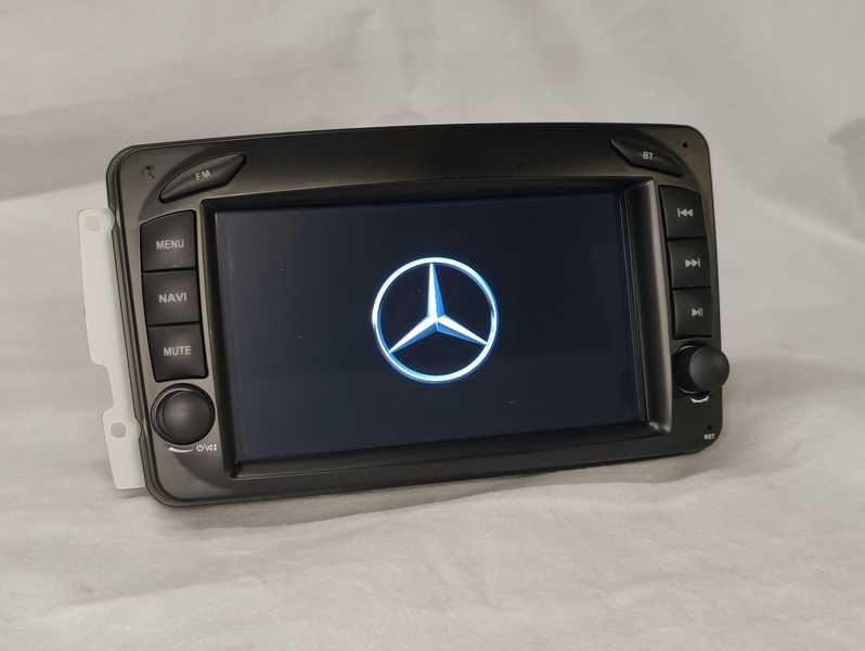 Radio 2 DIN Android Mercedes Benz A C G CLK - W209 W203 Novo Garantia