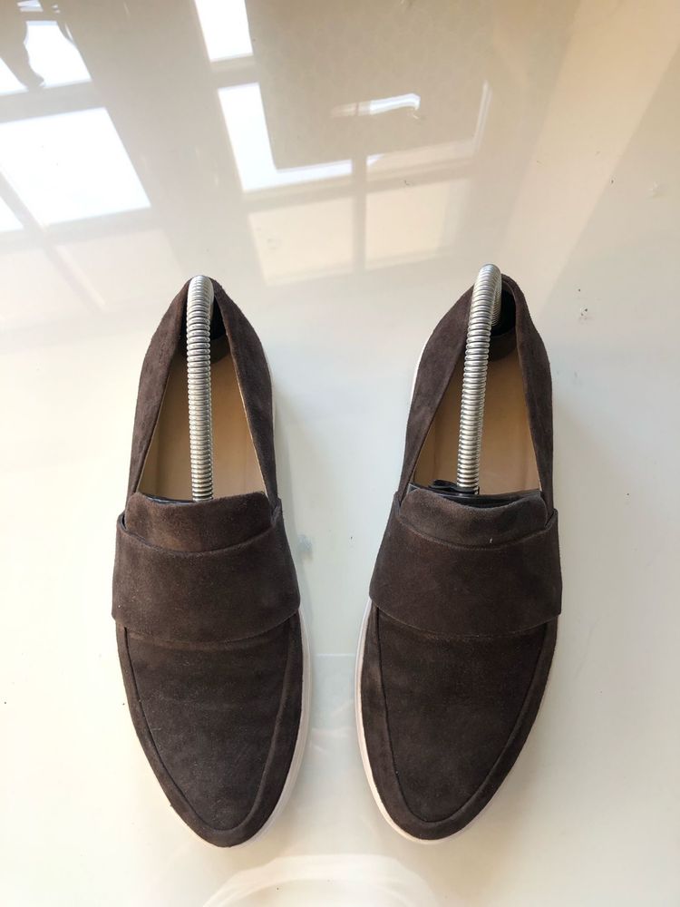Vagabond Camille 37 zamszowe buty wsuwane slip on ciemny braz khaki