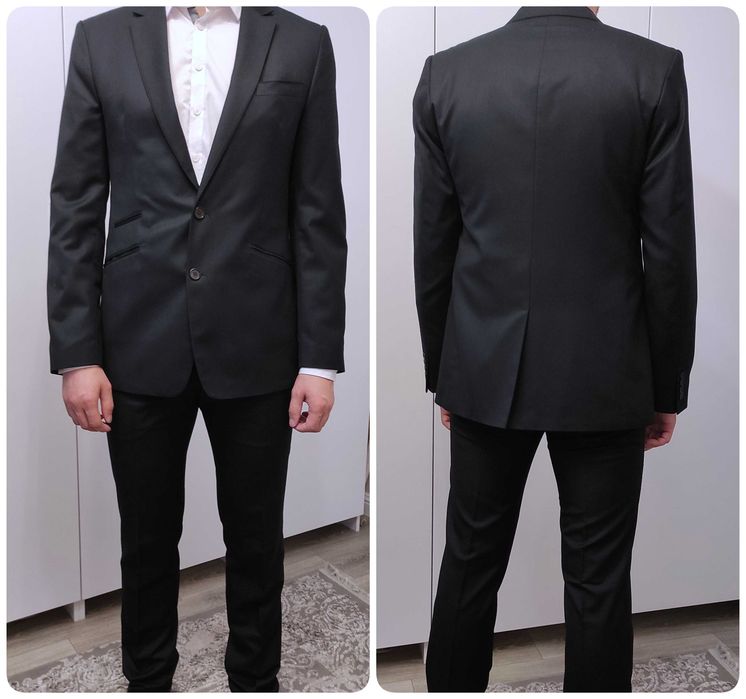 Чоловічий костюм брюки піджак р.52 класичний ТМ Aristocrat зріст 188