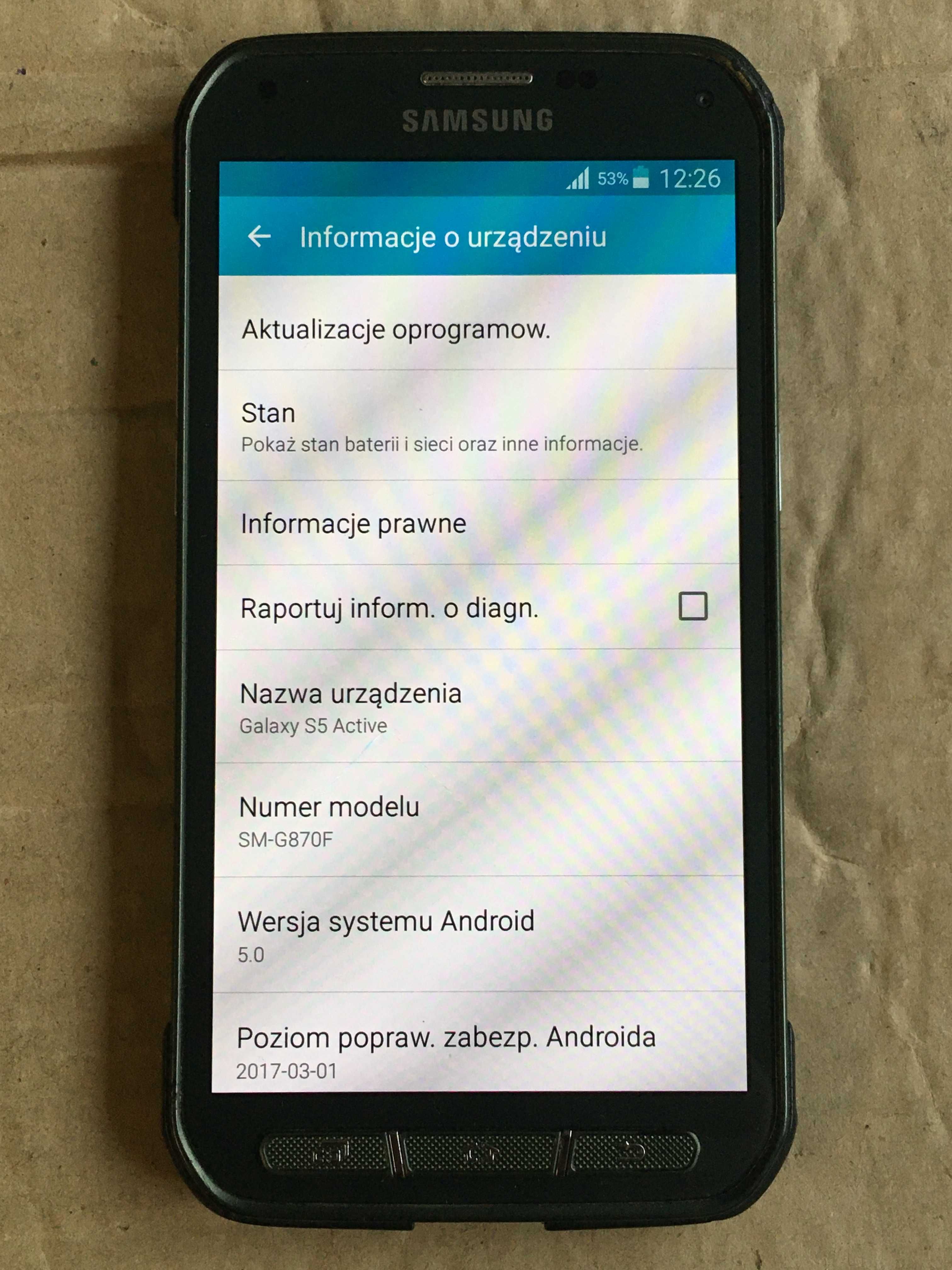 Telefon smartfon Samsung S5 Active SM-G870F