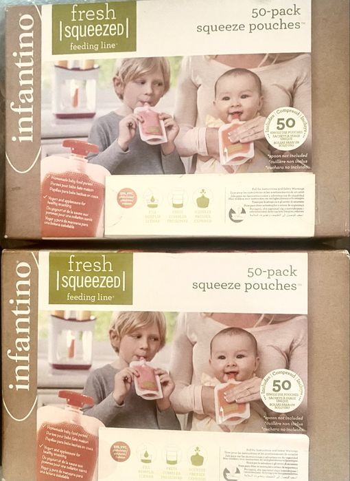 Infantino bolsas NOVAS  fruta comida bebé
