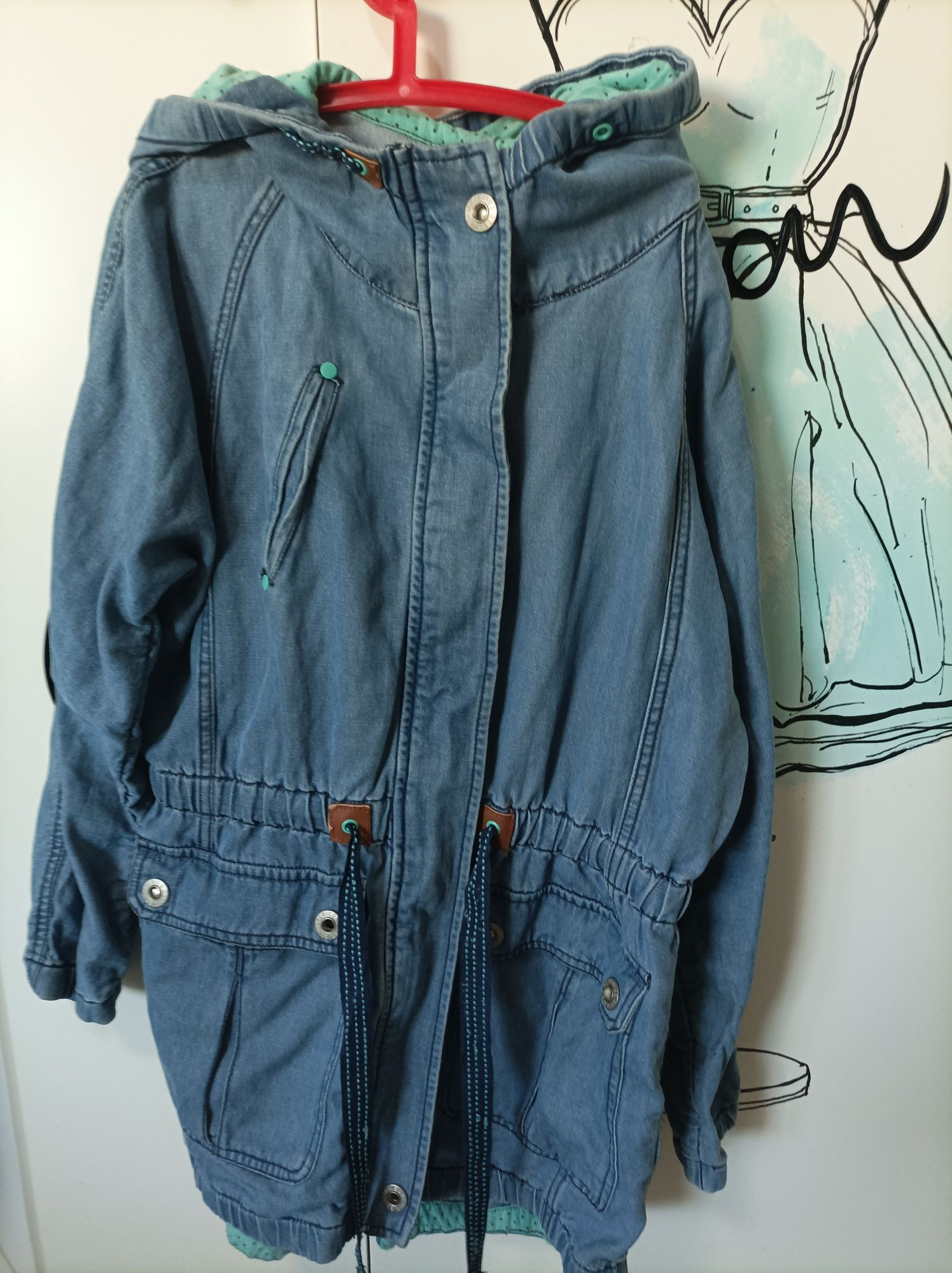 Parka jeans Reserved rozmiar 140