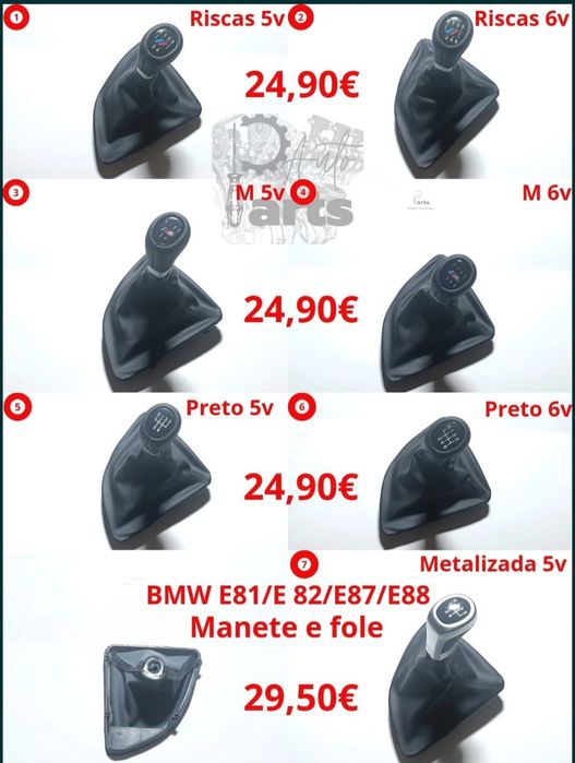 Moca manete de velocidades BMW E81 E82 E87 E88