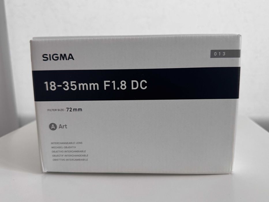 Об'єктив Sigma 18-35mm f/1.8 DC HSM ART (для Canon)