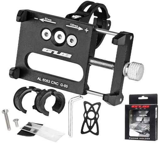 NOWY Uchwyt rowerowy na telefon GUB-G85 do kierownicy ALUMINIOWY motor