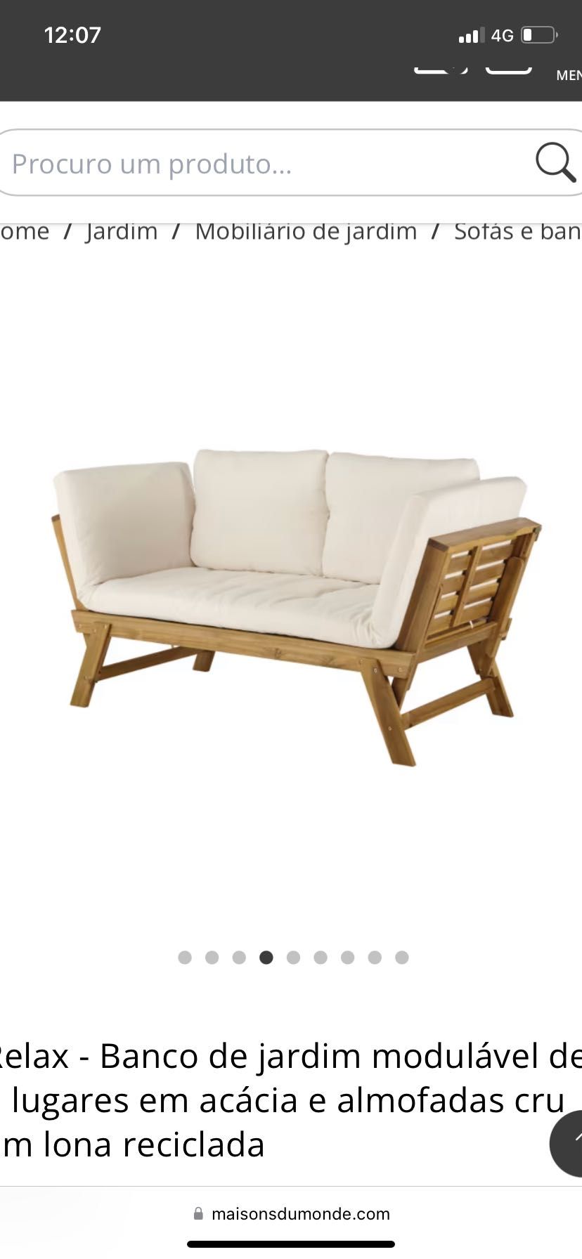 Sofa/espreguiçadeira de jardim