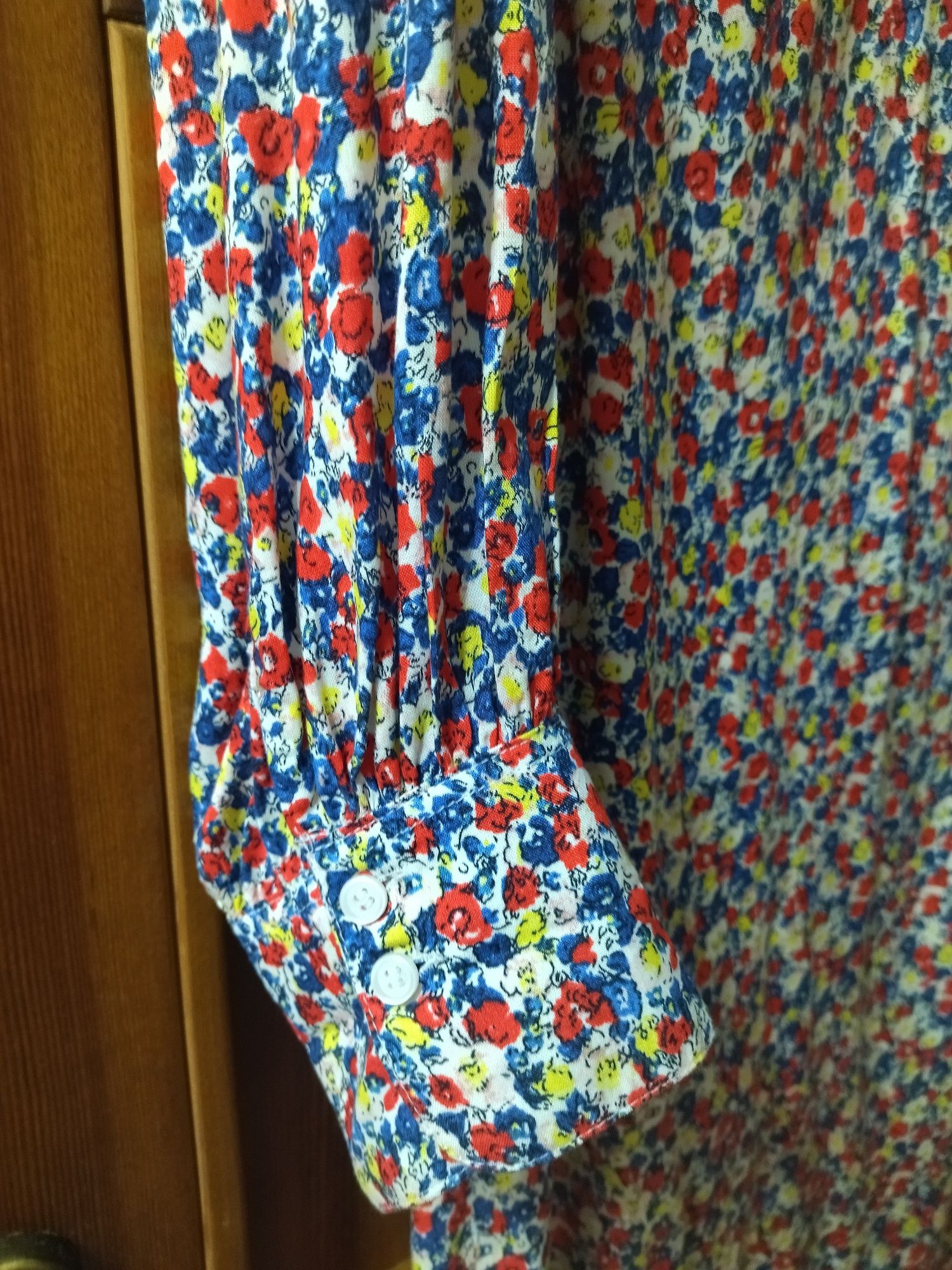 Piękna sukienka w kwiaty wiskoza H&M