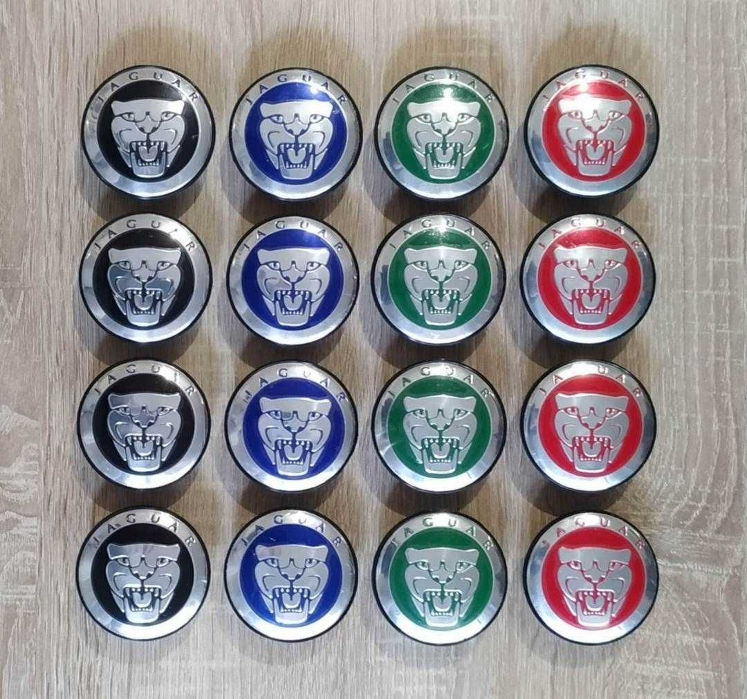 Conjunto 4 Centros Jantes Jaguar 56mm 58mm 65mm 68mm