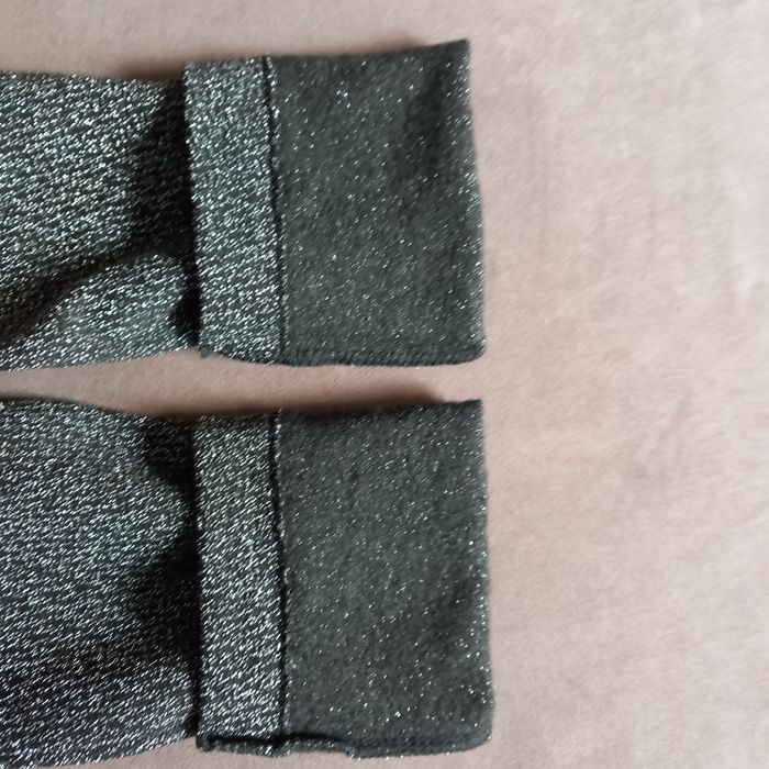 Legginsy damskie srebrne - L