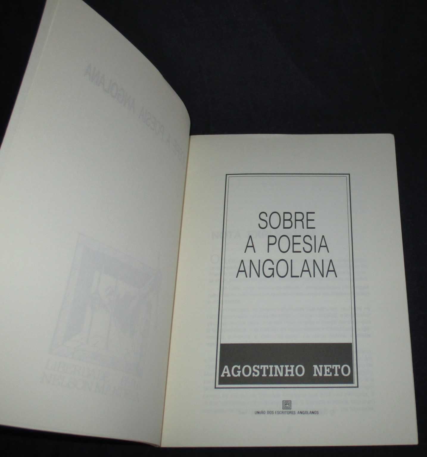 Livro Sobre a Poesia Angolana Agostinho Neto