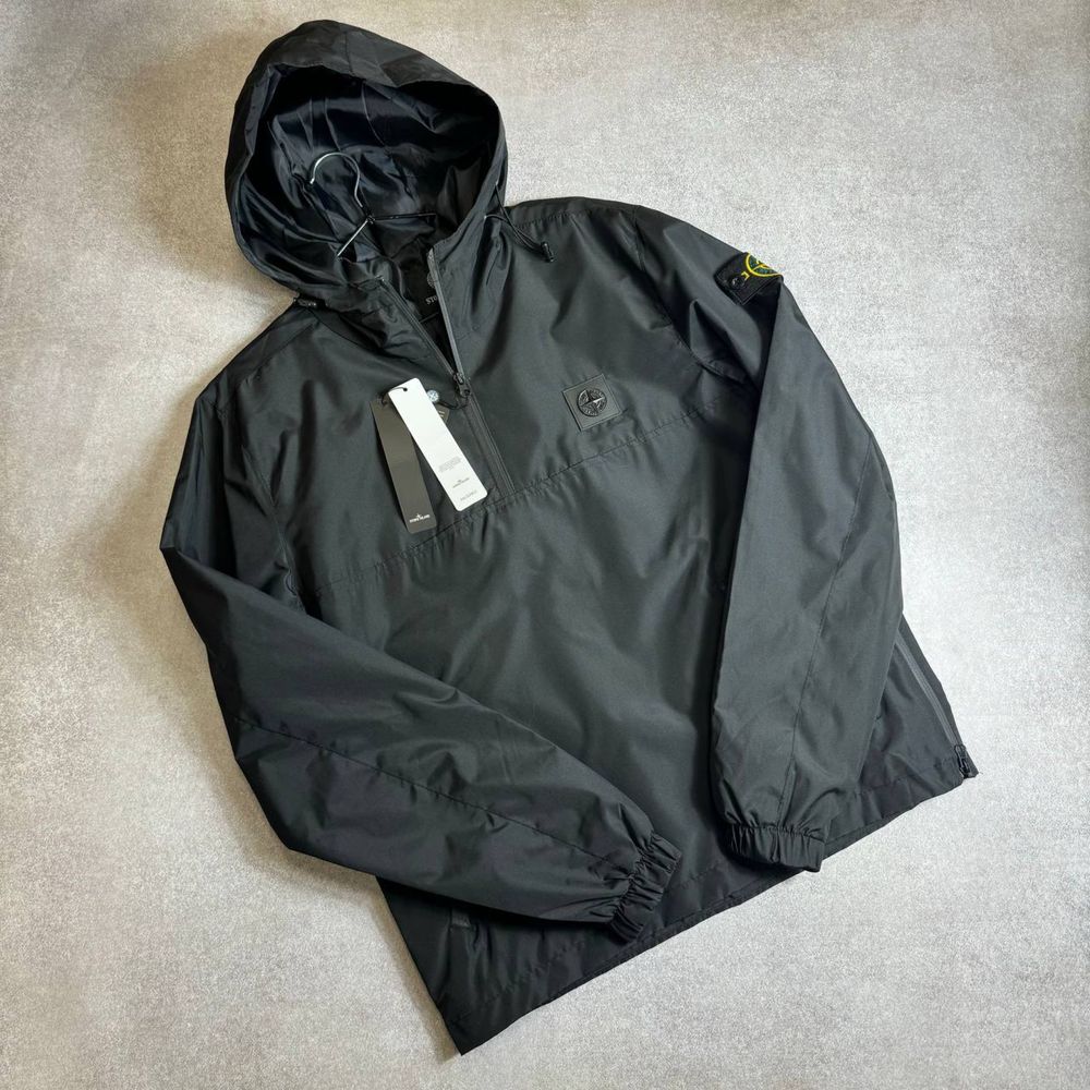 NEW SEASON! Мужская ветровка Stone Island черного цвета размеры S-XXL