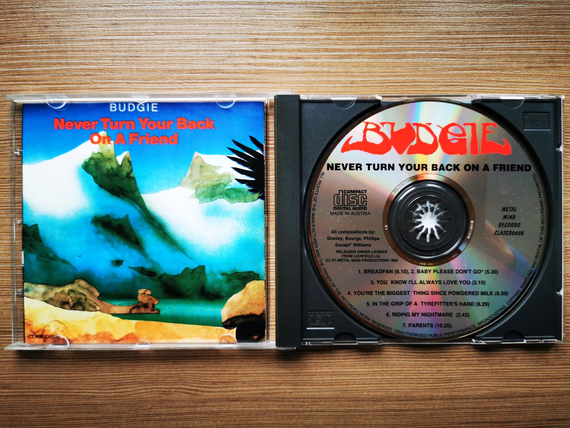 Płyta cd Budgie .