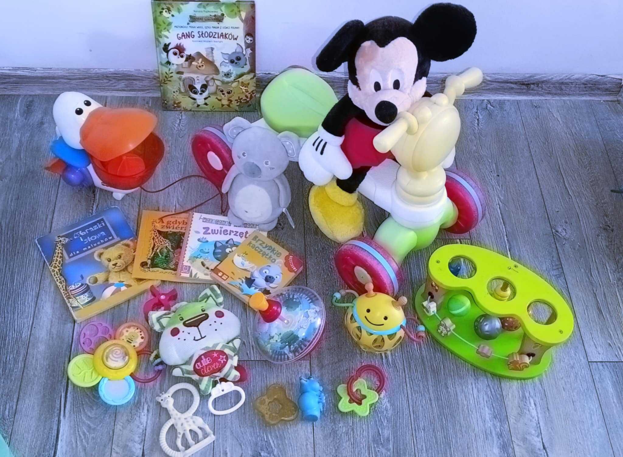 Zestaw (jeździk,pozytywka,pelikan Fisher Price itp za 60zl