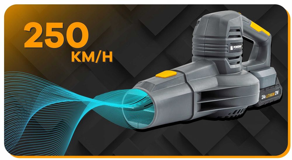 Dmuchawa akumulatorowa do liści śniegu 21V 2x2AH 250KM/H PM0742