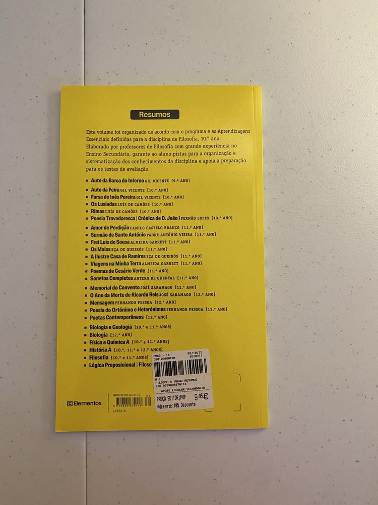 Conjunto de resumos de Filosofia (10° e 11°)