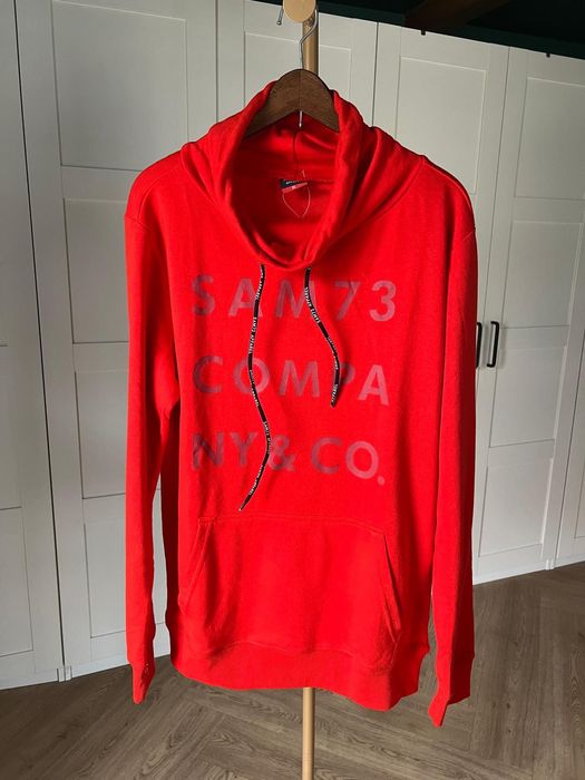 Nowa z metkami czerwona męska bluza z kominem rozmiar XL marki Sam 73