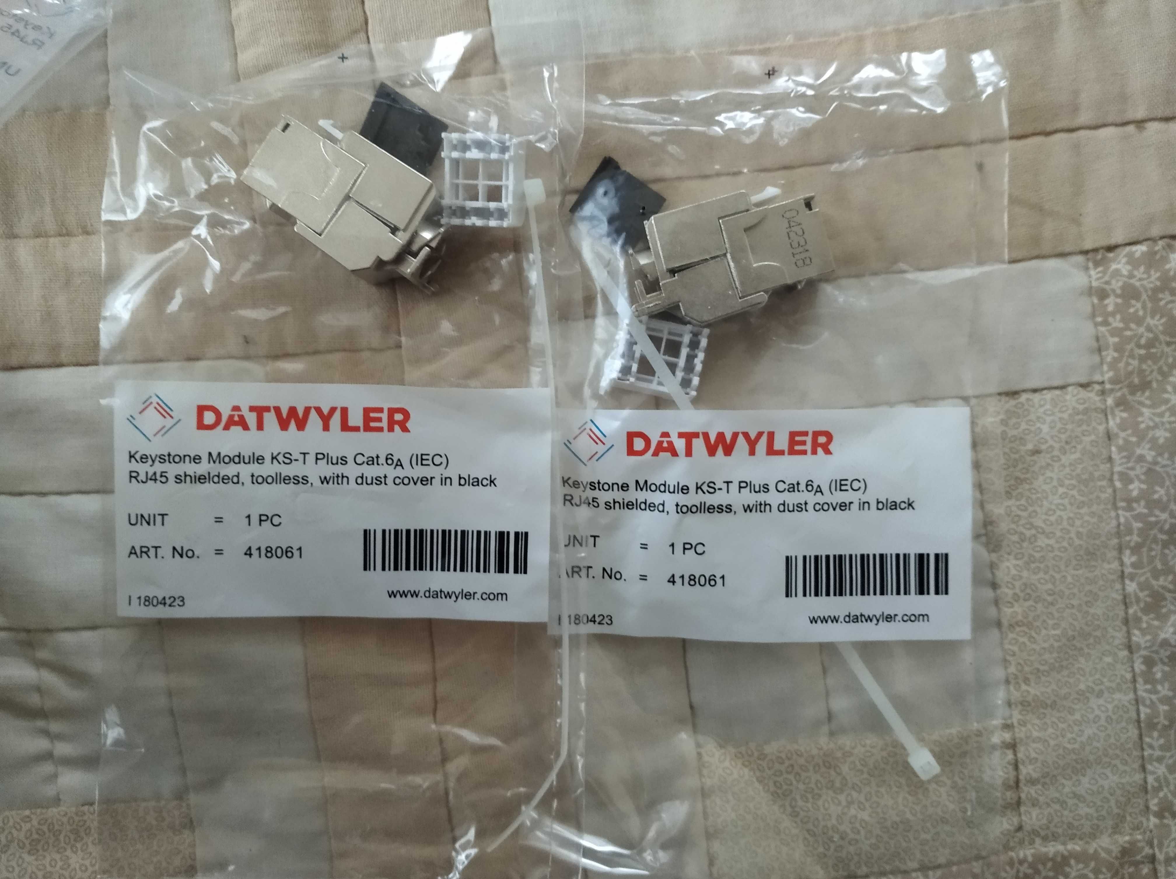 Moduł/Gniazdo Datwyler  KS-T Plus Cat6A shielded - 418061 RJ 45