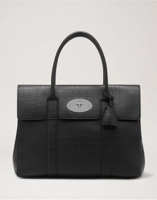 Сумочка Mulberry Bayswater, Black Matte Croc