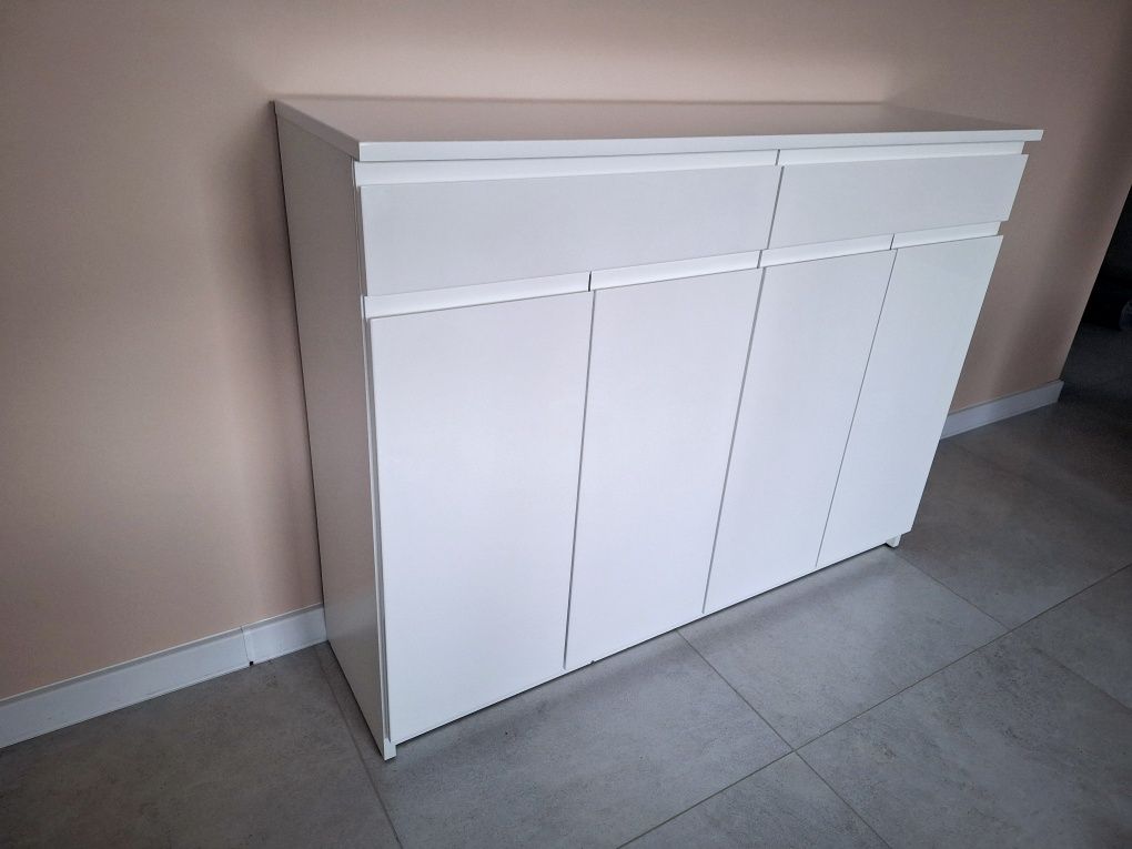 Szafka biały lakier półki, do przedpokoju, pokoju na buty 120x90x30