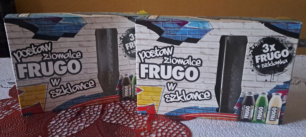 Zestaw szklanek frugo + cukierniczka