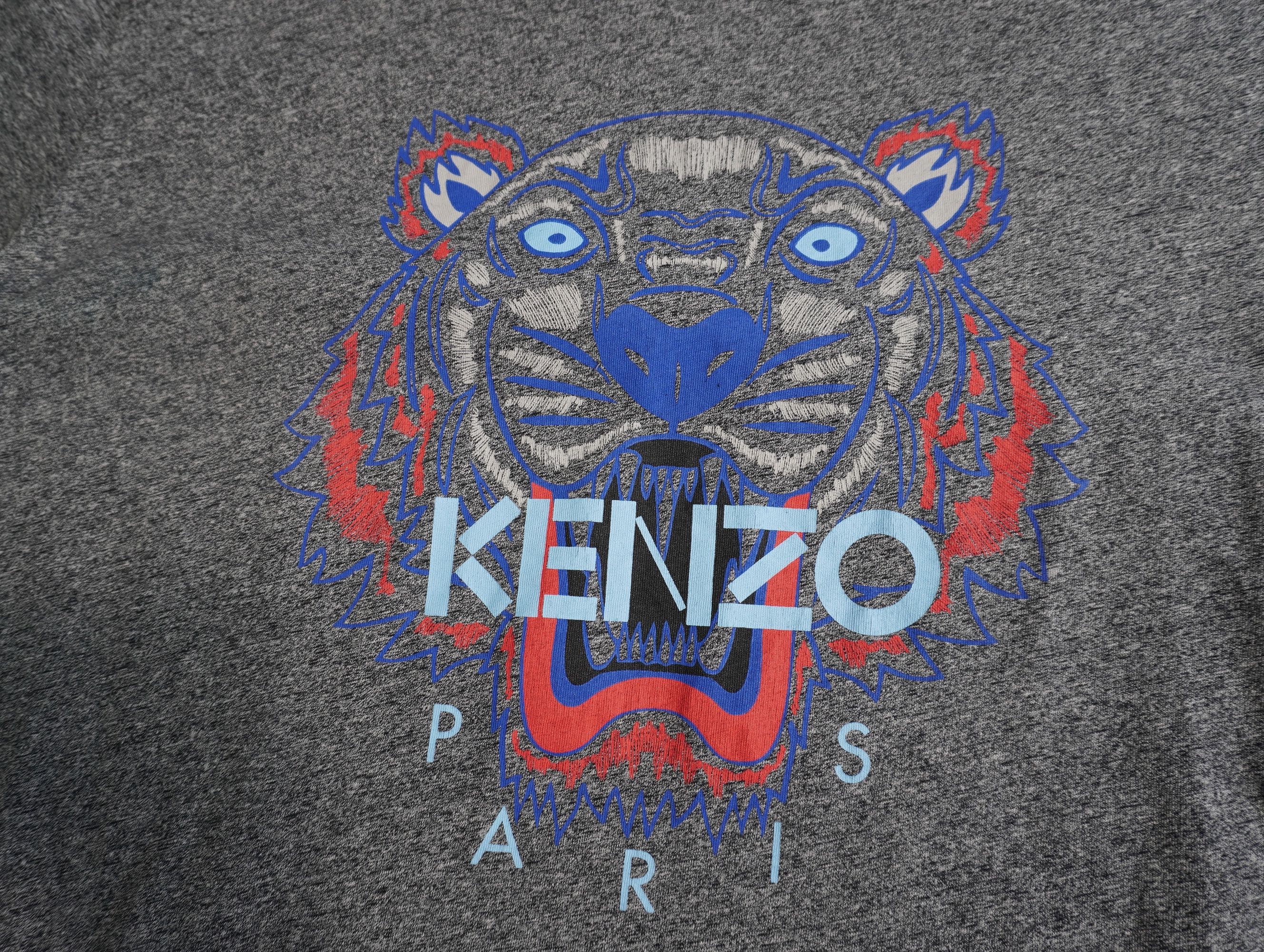 Kenzo t shirt tee męski szary logo M unisex