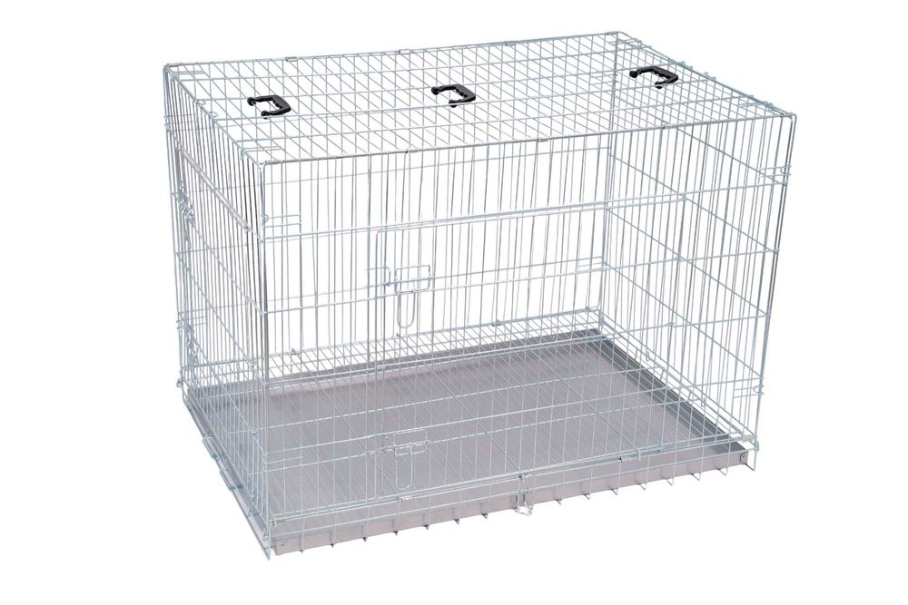KLATKA DLA PSA KOJEC higieniczne dno ocynkowana, SOLIDNA 91x57x65cm