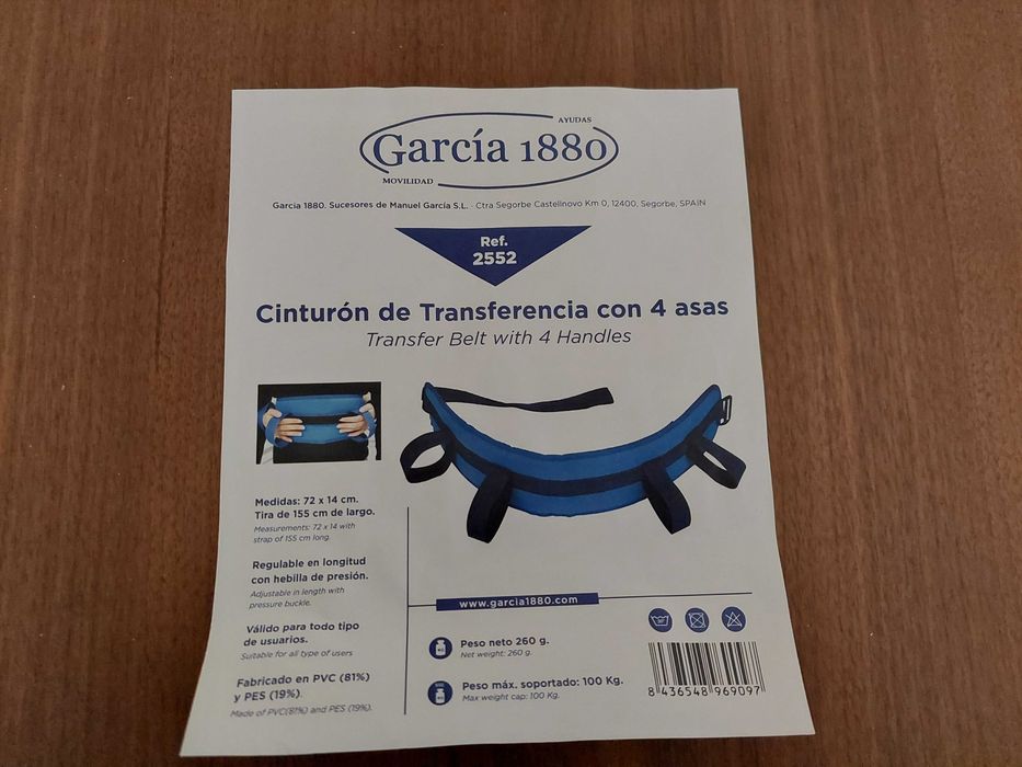 Ortopédico - Cinto de transferência com 4 asas
