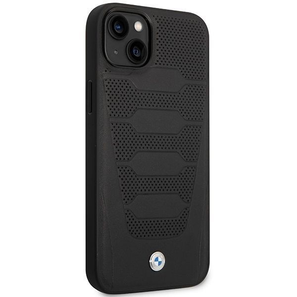 Etui Skórzane BMW dla iPhone 14/15/13 6.1" - Czarny