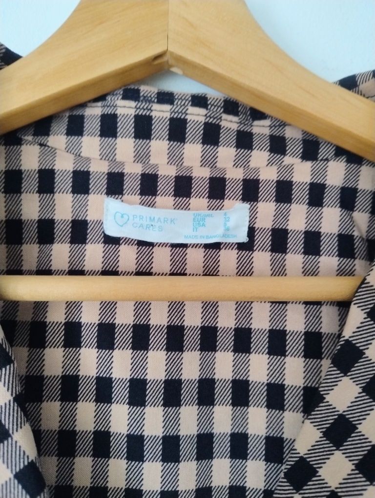 Primark super żakiet marynarka w kratę krótka młodzieżowa rozmiar  XS