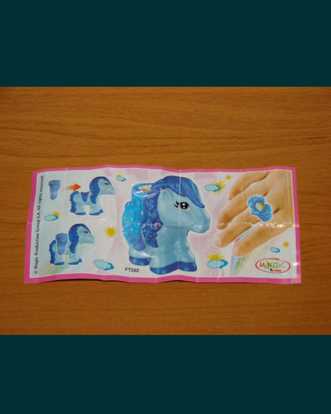 NOWE figurki kinder kucyki z pierścionkami pony jajko niespodzianka