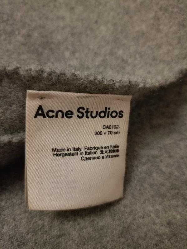 Роскошный палантин широкий шарф от Acne Studios шерсть Италия унисекс