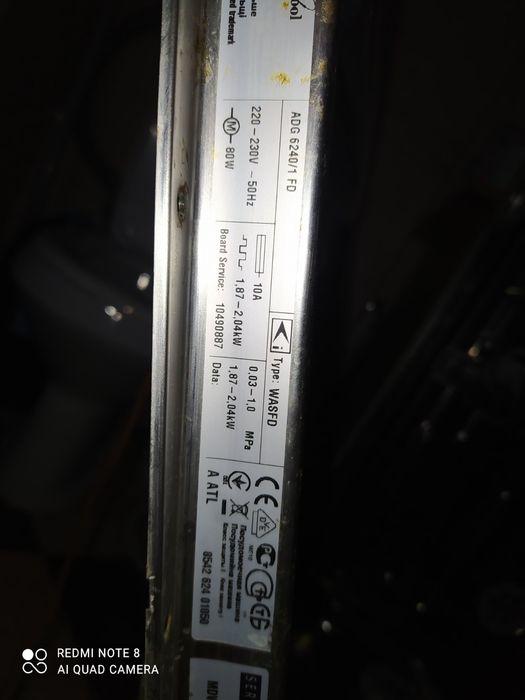 Продам посудомойку whirlpool adg 6240 на разборку