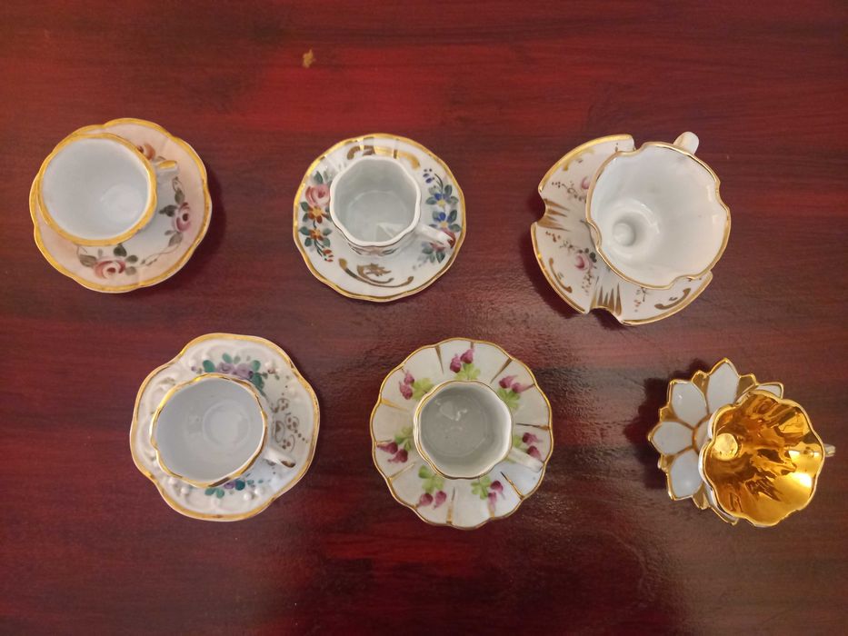 Conjuntos de chávenas miniatura