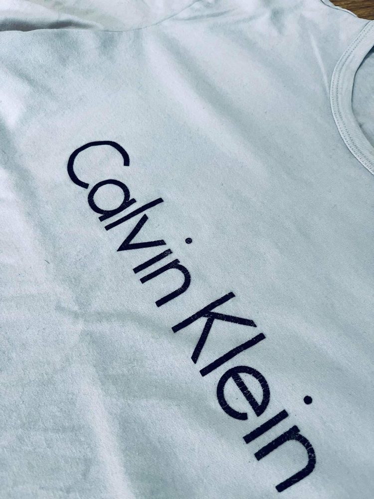 Calvin klein s koszulka biala t-shirt klasyczna