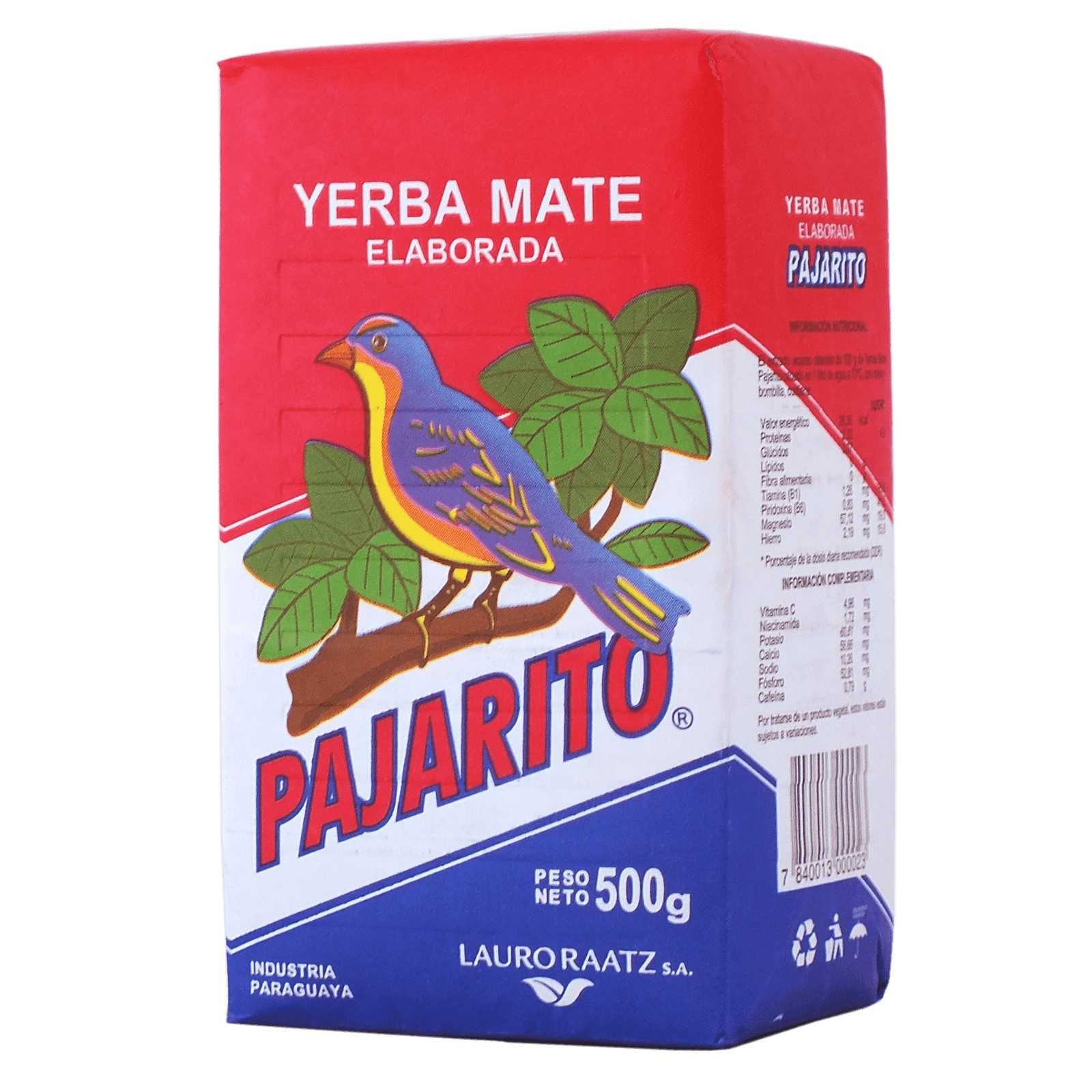 Йерба мате Pajarito Elaborada Con Palo Tradicional 500 г