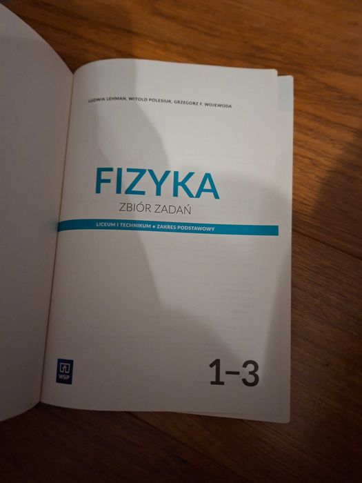 Fizyka - zbiór zadań kl. 1-3