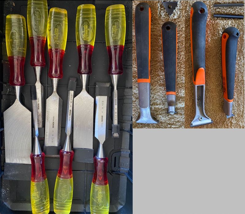 Conjunto de ferramentas p/ madeira como novas