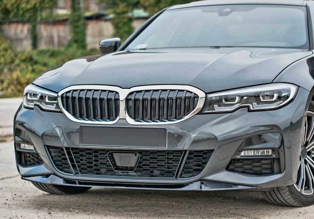 Сплиттер BMW G20 в стиле Maxton Design диффузор спойлер губа сплiтер