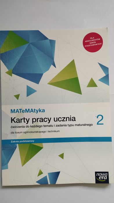 Karty pracy od matematyki do klasy 2 liceum