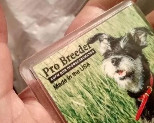коллекционный магнит на холодильник пес собака про корм сша сувенир