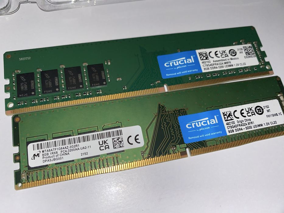 Оперативна память Crucial Micron DDR4 8Gb 3200Mhz (CT8G4DFRA32A)