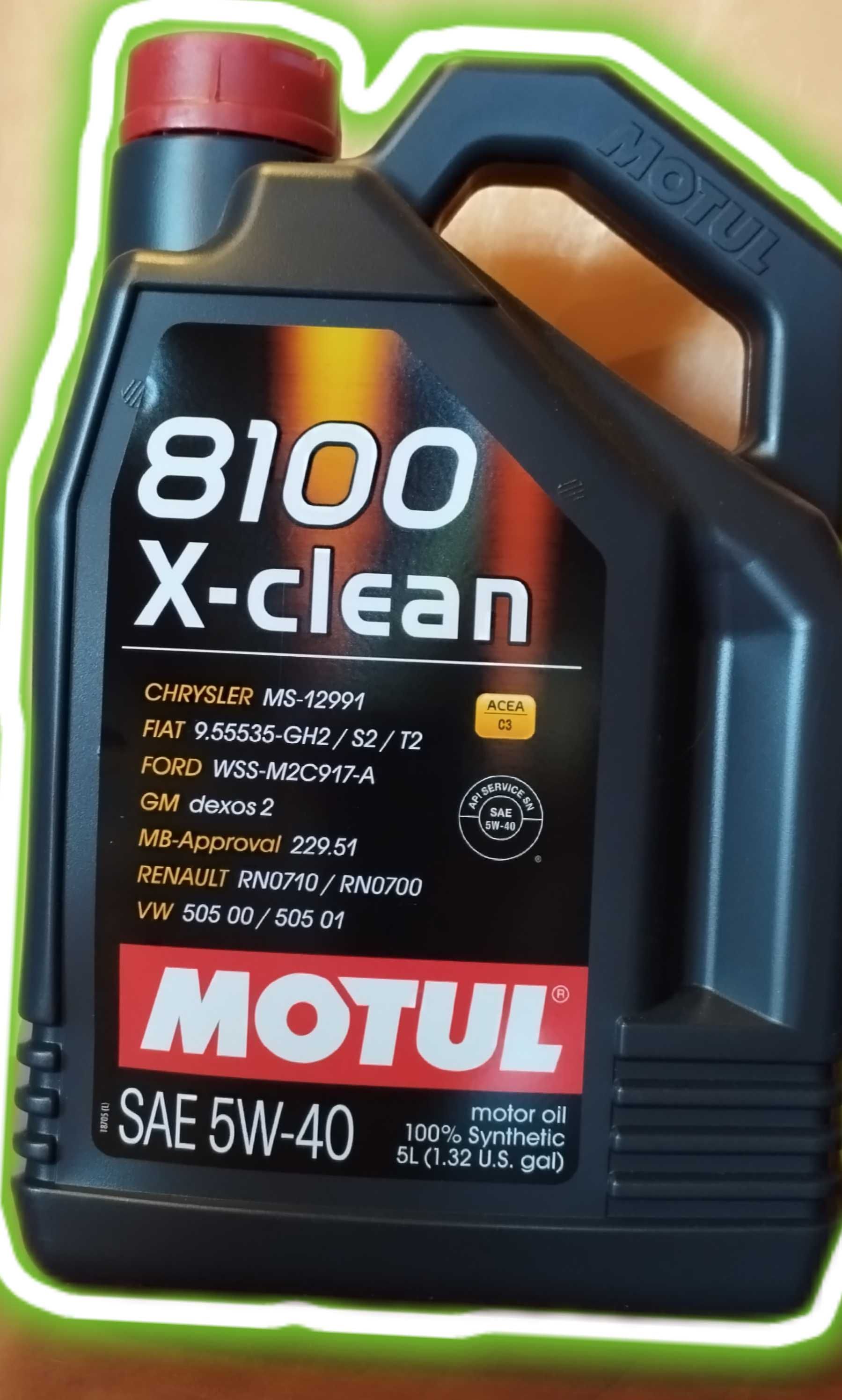 Olej Motul 8100 X-Clean C3 5W40 5L