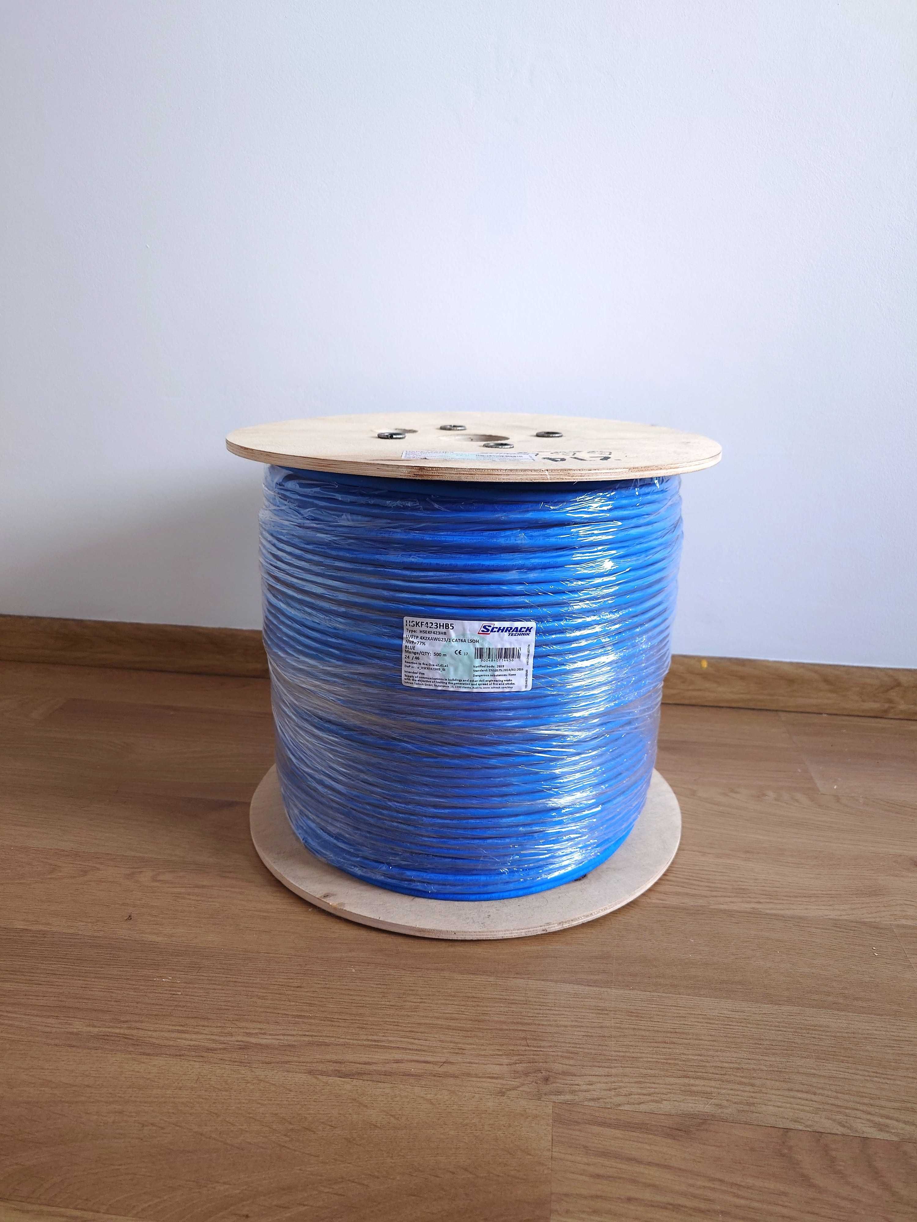 Kabel U/FTP Kat.6a, 4x2xAWG23/1, 500Mhz, LS0H, nieb., Dca