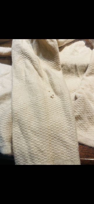 Sweter kaszmirowy beżowy 100% pure cashmere vintage m