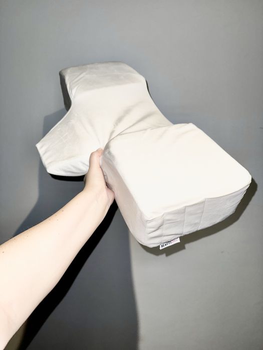 Poduszka kosmetyczna do przedłużania rzęs, biała beautiona