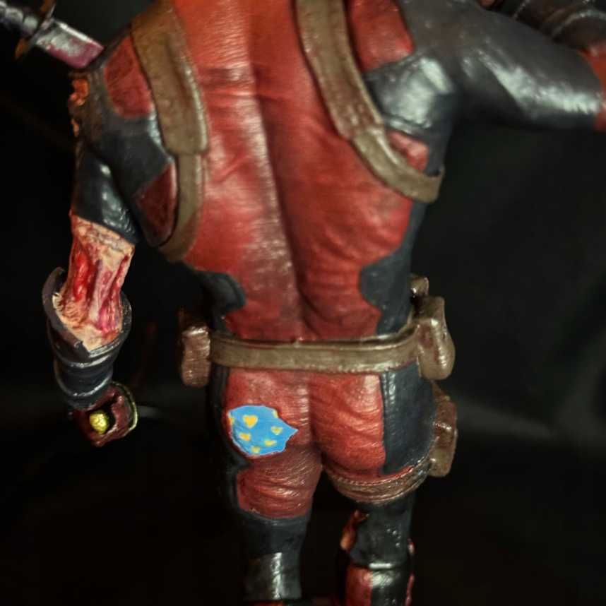 Figurka Deadpool, Marvel, Druk 3D, Ręcznie Malowana, 23cm