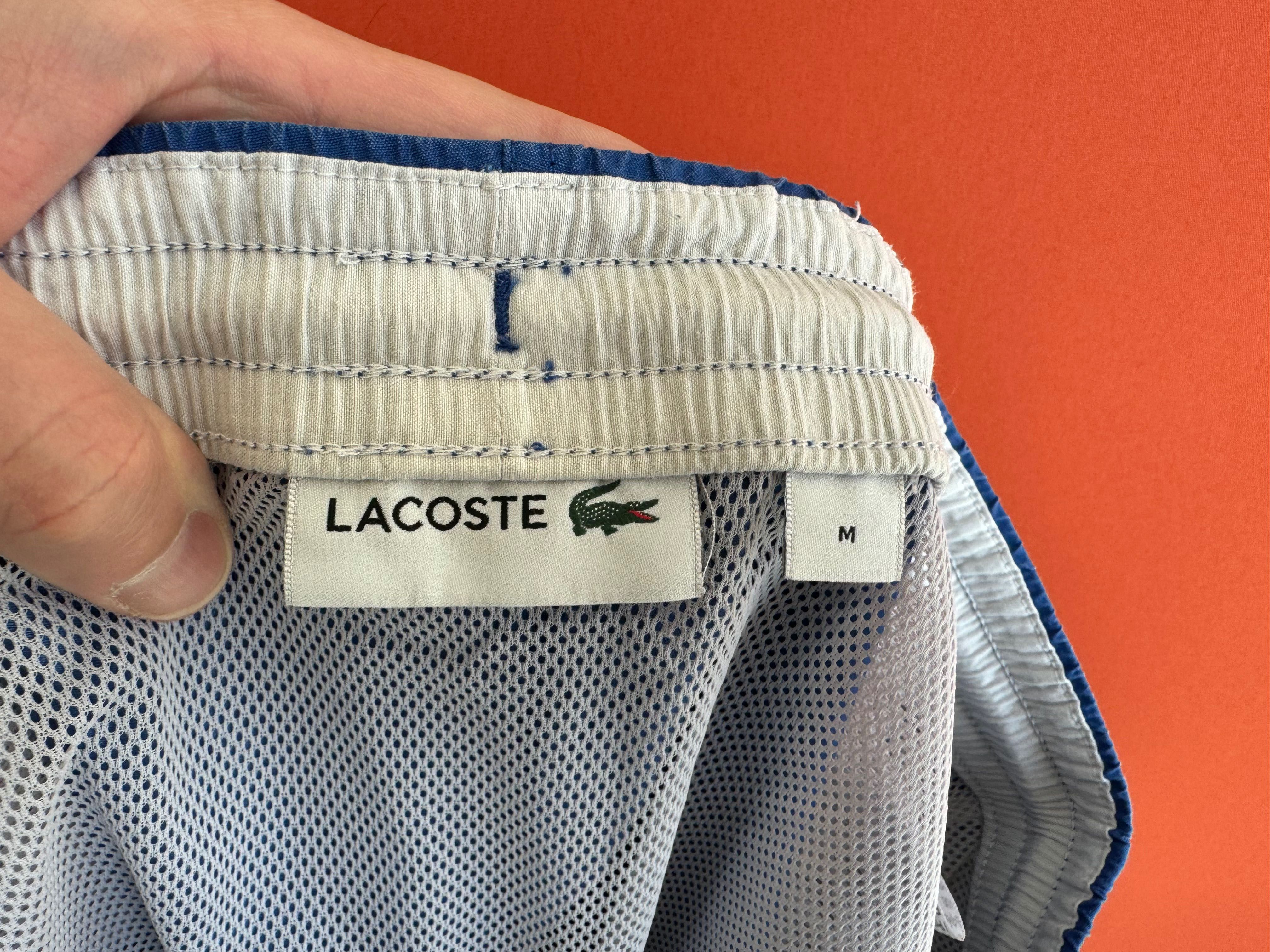 ??? Lacoste оригинал мужские купальные пляжные шорты размер M Б У