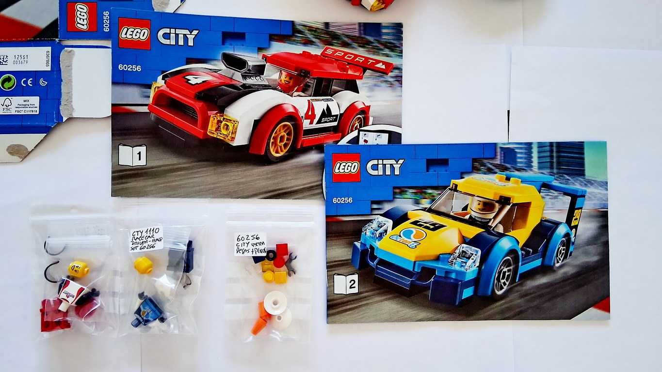 Lego City 60256 Racing Cars original Em peças novas semi montado